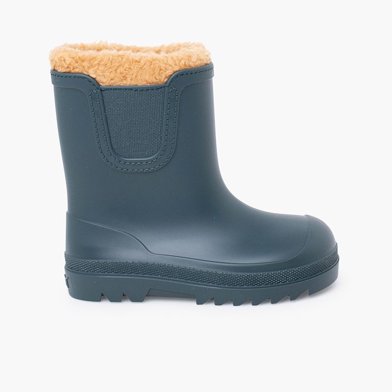 Barefoot wide Chelsea wellies shearling-like lining
