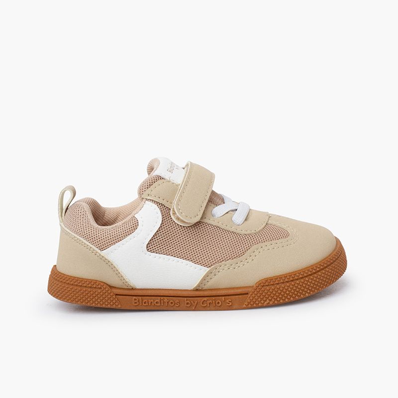 Blanditos microfibre trainers caramel sole