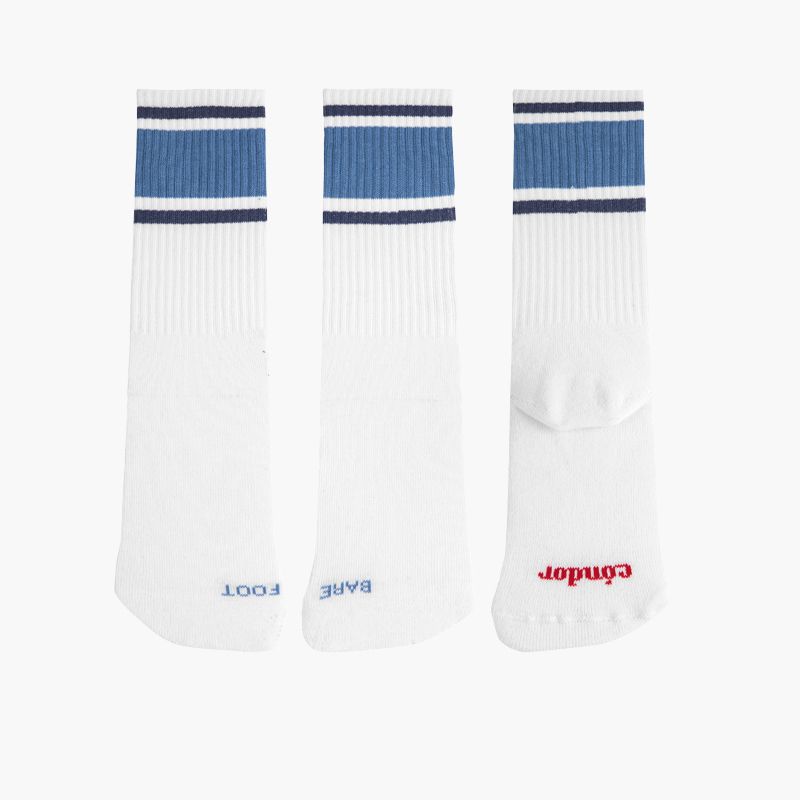 Barefoot sport striped terry socks