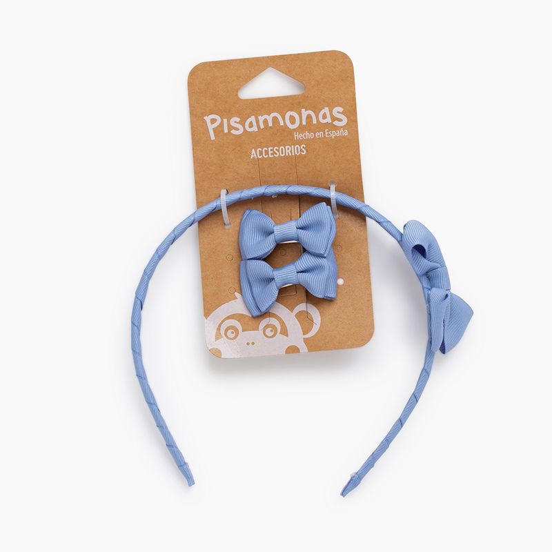 Girls’ hair set headband bow and clips