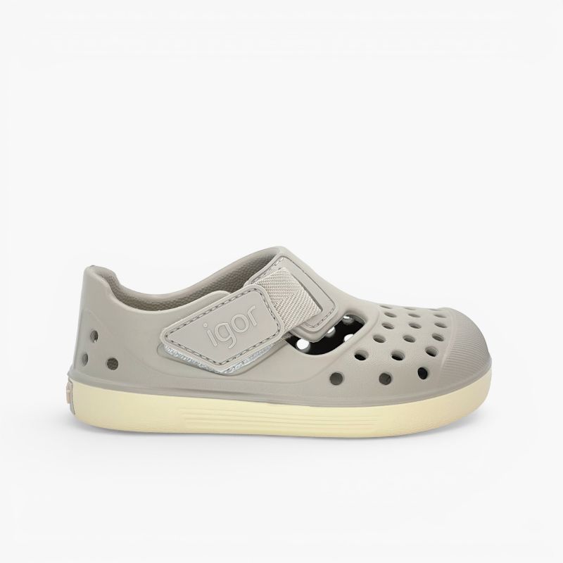 Jelly sandals clog-style barefoot Malibu cream sole