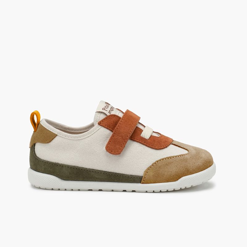 Barefoot trainers elastic laces and hook-and-loop