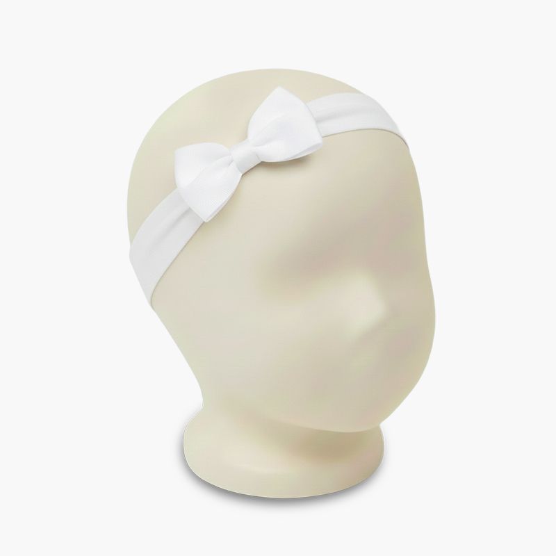 Elastic turban headband bow