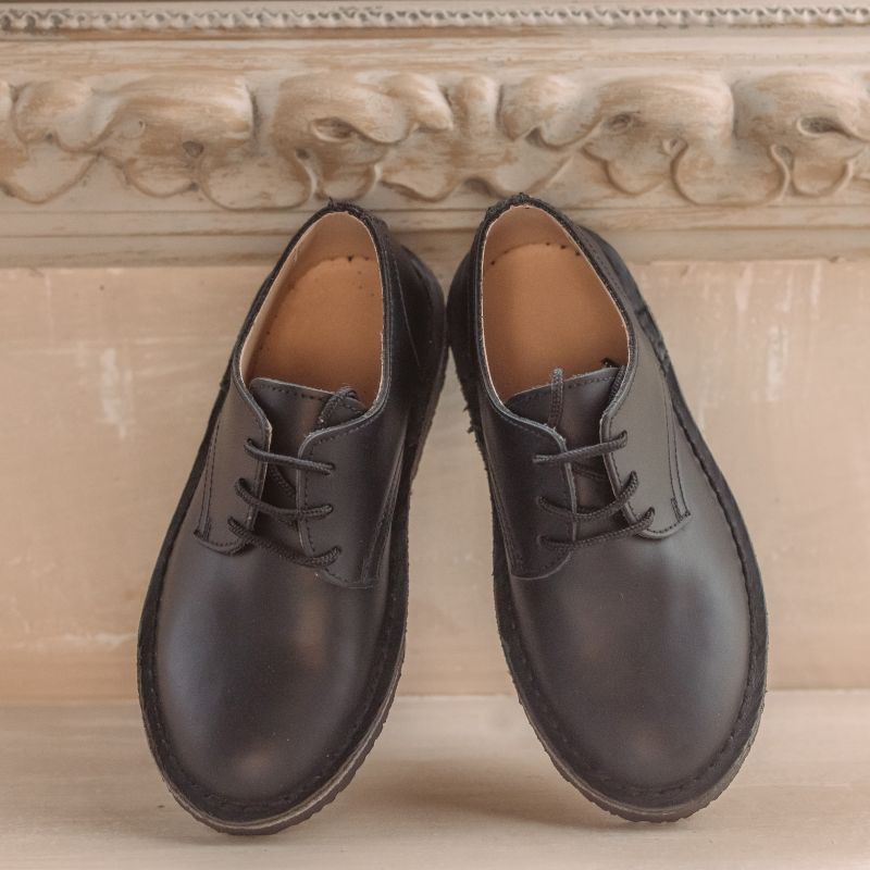 Smart leather blucher shoes for boys