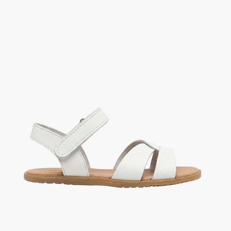 Girls’ barefoot sandals with woven upper