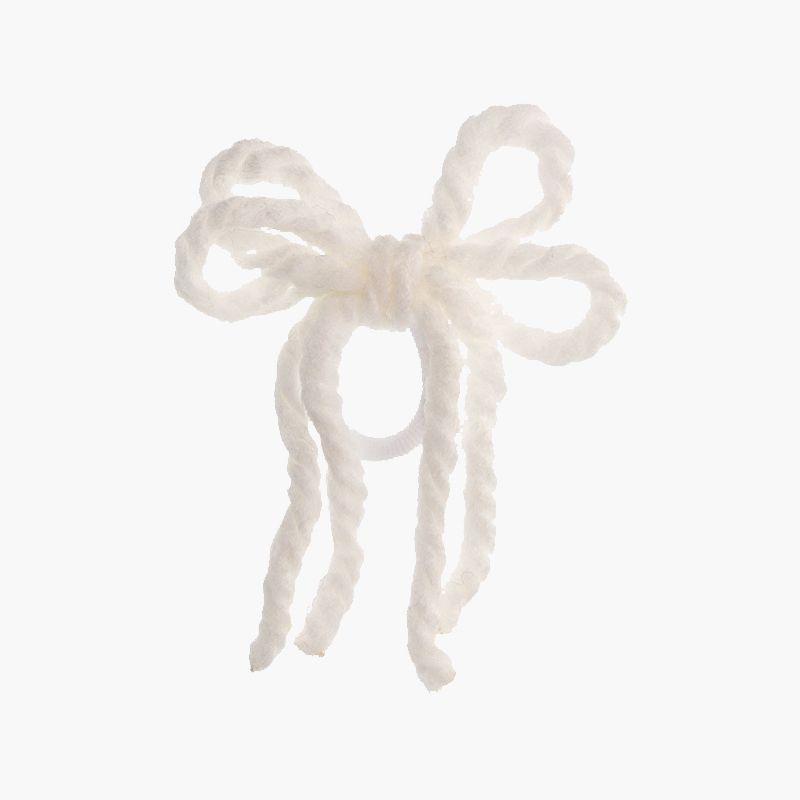 Girls' wool lace scrunchie