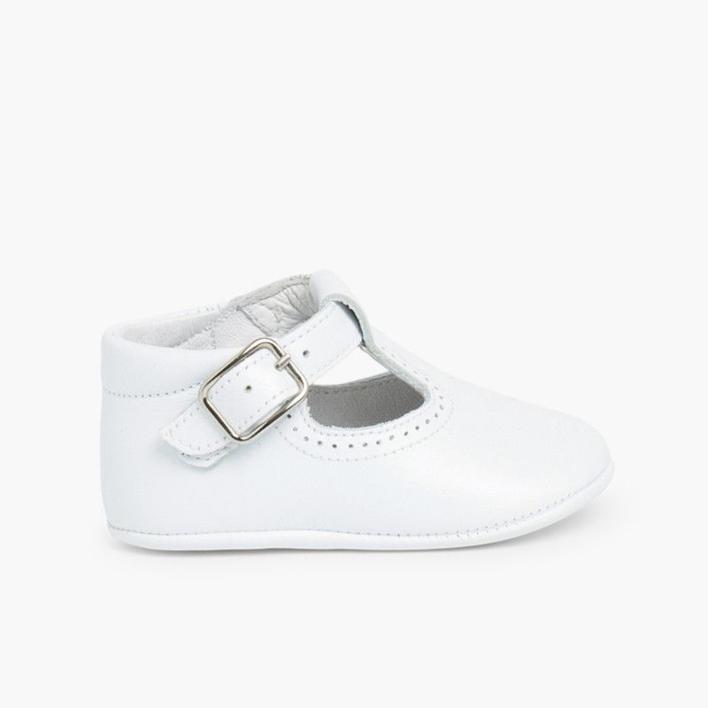 Soft Leather T-Bar Baby Shoes