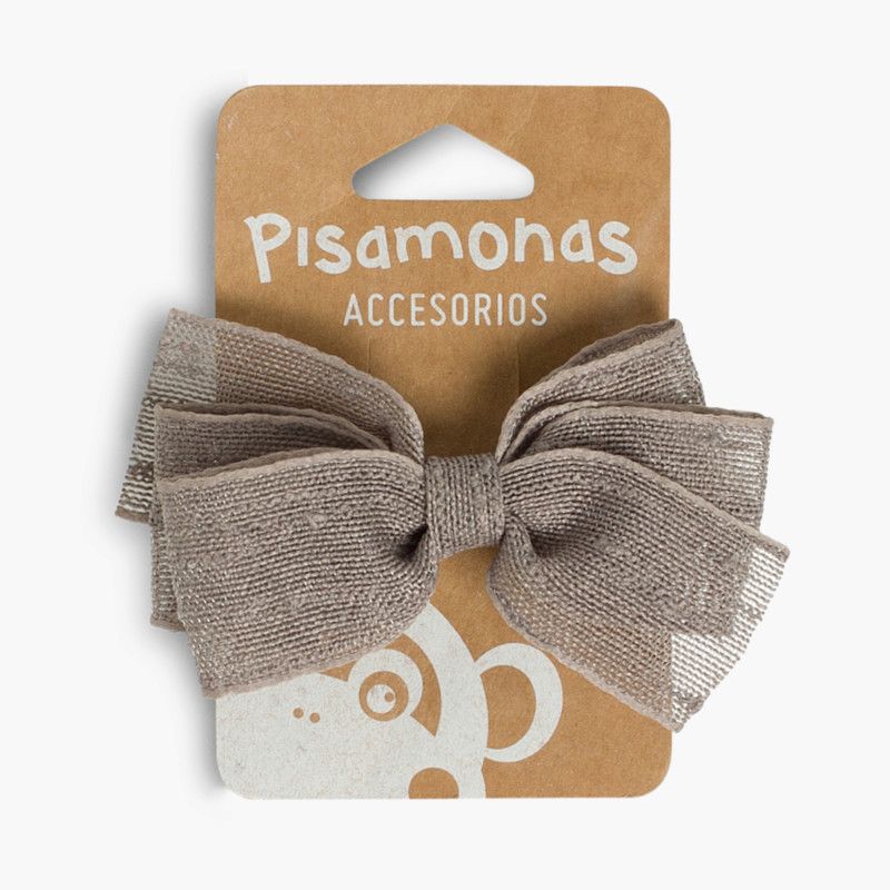 Hair Clip with Raffia Bow 