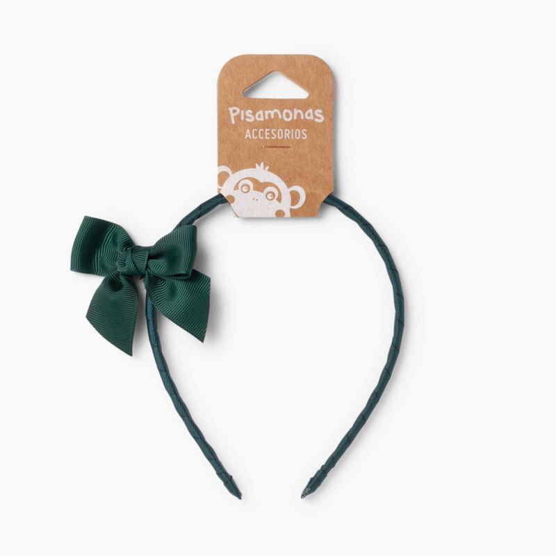 Narrow headband with bow