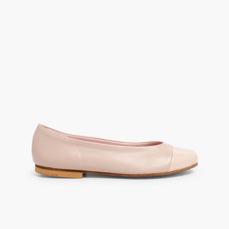 Ballet pumps and flats for girls and ladies in patent leather and Nappa