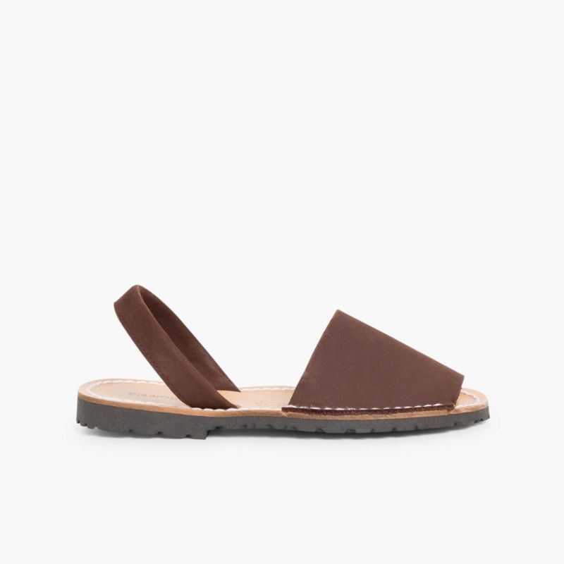 Nubuck Avarcas Menorcan Sandals