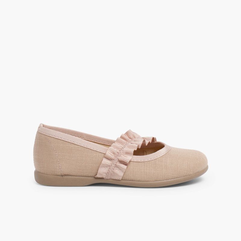 Mary Janes With Wide Elastic Strap