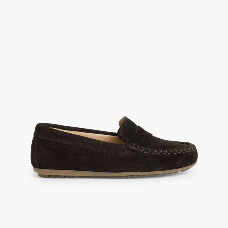 Boys Suede Mask Loafers