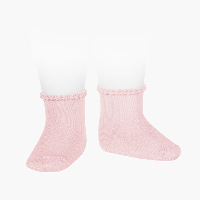  BABY SOCKS WITH OPENWORKED CUFF