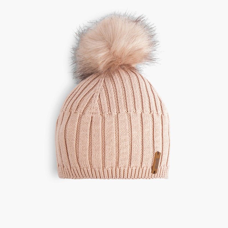Faux fur bobble hat 