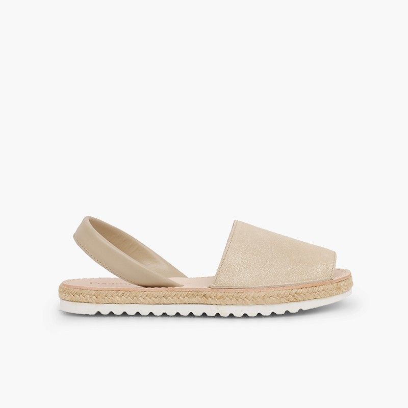 Menorcan sandals Girls and women avarcas shiny suede