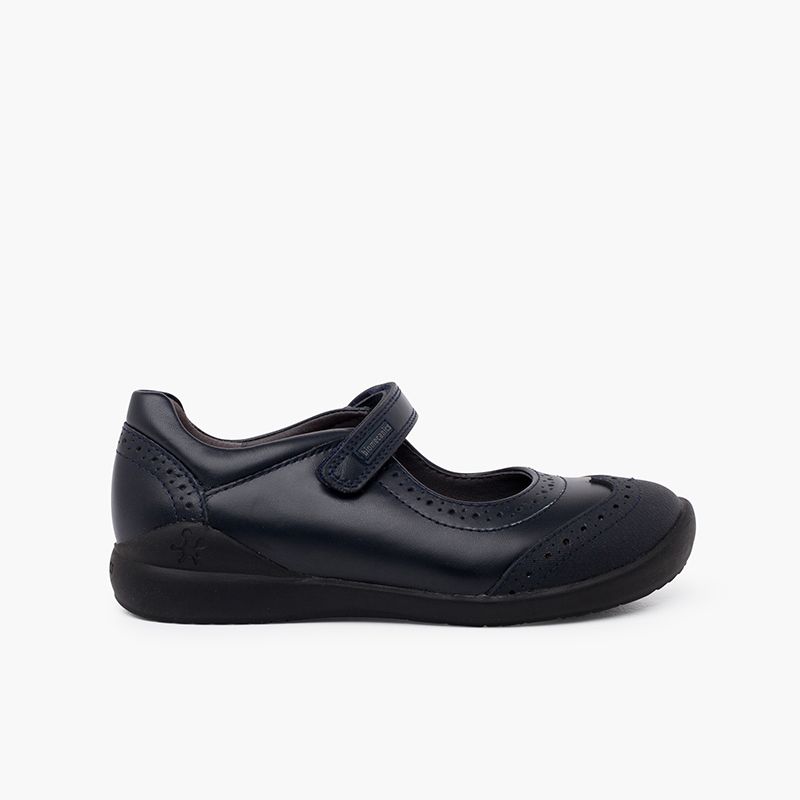 Biomecanics girl's school shoes with chopped