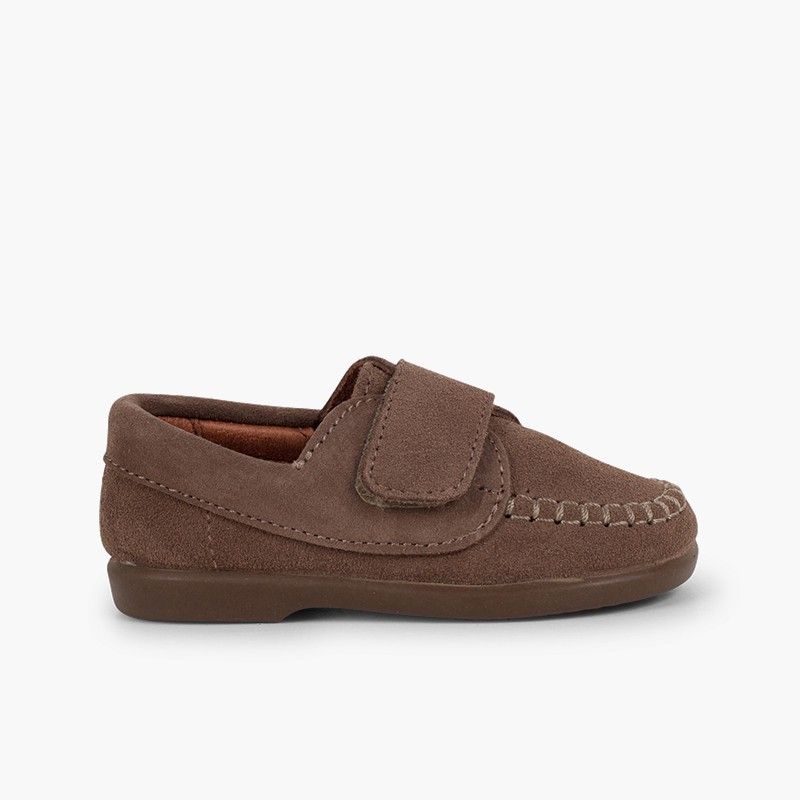 Boys Riptape Suede Loafers