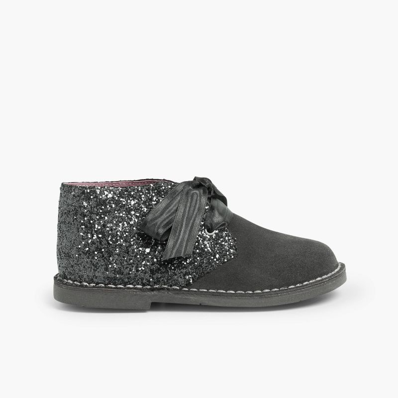 Girls Glitter Safari Boots 