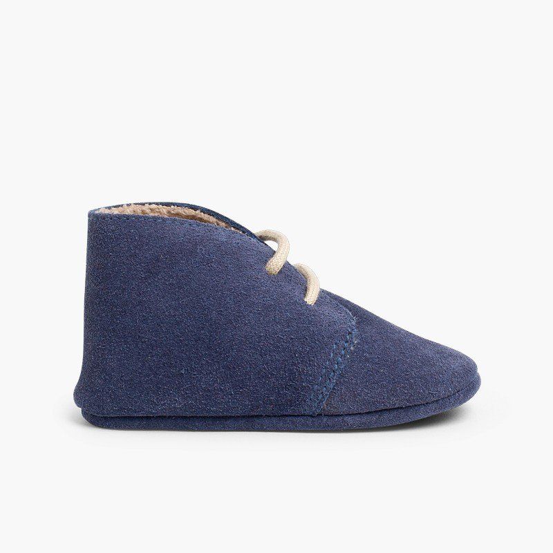 Booties desert boots furry inner liner 