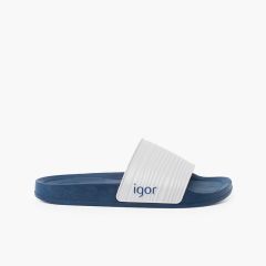 Kids’ Pool Flip Flops Beach Model Navy Blue