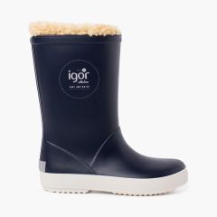  Inner shearling wellies for children Navy Blue