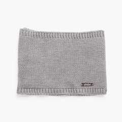 Children's knitted scarf collar Aluminium