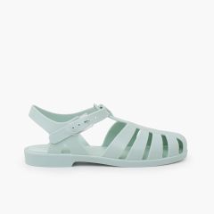 Biarritz women's matte classic jelly sandals Mint Green
