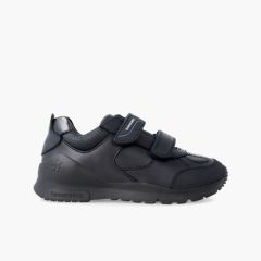 Biomecanics double riptape school sports shoes Navy Blue