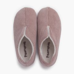 Corduroy Babouche Slippers Nude