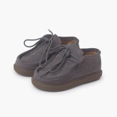Blucher Type Shoes First Steps Grey