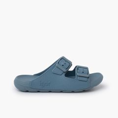 Double buckle EVA sole flip flops Ocean