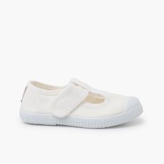 Children's Trainers Sandals Rubber Toe Cap White