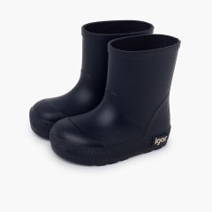 Soft-soled Wellies for Children Navy Blue