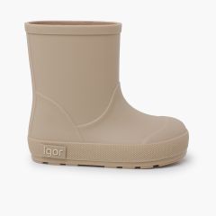 Soft-soled Wellies for Children Beige