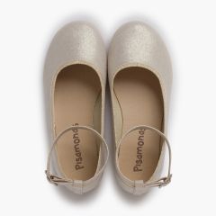 Pearly shine gilda ballet flats Champagne