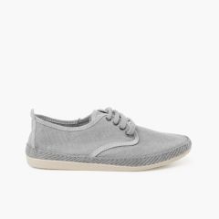 Trainers large sizes washed canvas Mist