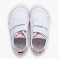 Blanditos hook-and-loop straps trainers large sizes White and Pink