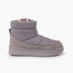 Garvalín padded fabric boots Grey