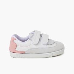 Soft minimal trainers coloured heel counter Pink