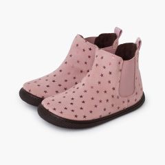Barefoot Starry Boots with elastic Pink