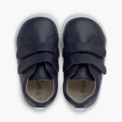Barefoot trainers colours double hook-and-loop strap Dark blue