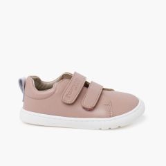 Barefoot trainers colours double hook-and-loop strap Nude