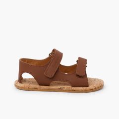 Boys cork sole sandals Blanditos Leather