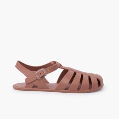 Barefoot jelly sandals for kids and women Pink