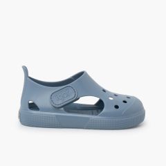 Kids’ rubber clog-sandals Ocean