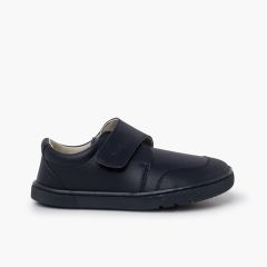 Boys’ Barefoot School shoes Reinforced Toe Navy Blue