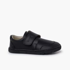 Boys’ Barefoot School shoes Reinforced Toe Black
