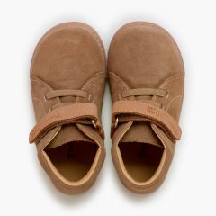 Suede barefoot boots leather strap and laces Land