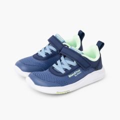 Blanditos Barefoot Mesh Trainers Hook-and-Loop strap Dark blue